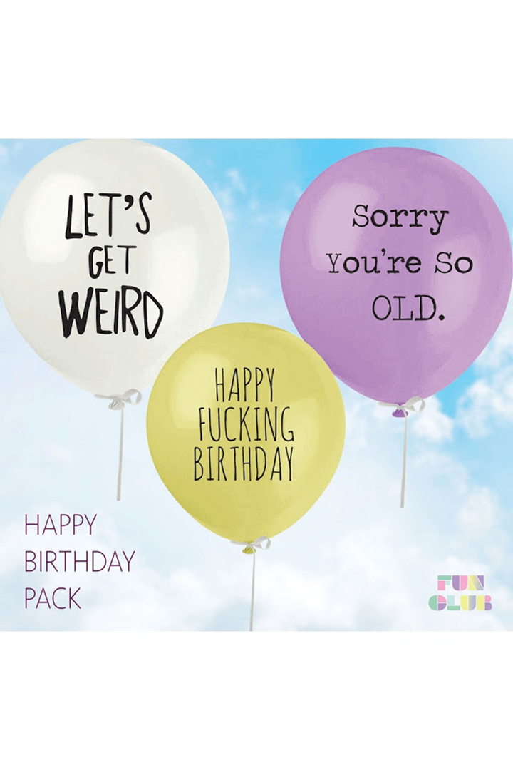 Happy Fucking Birthday Balloon Pack - Thumbnail Image Number 1 of 2
