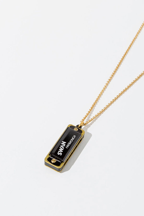 Harmonica Necklace | Black - Main Image Number 1 of 1