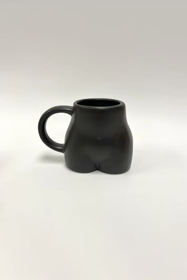 Matte Butt Mug | Black - Thumbnail Image Number 1 of 2
