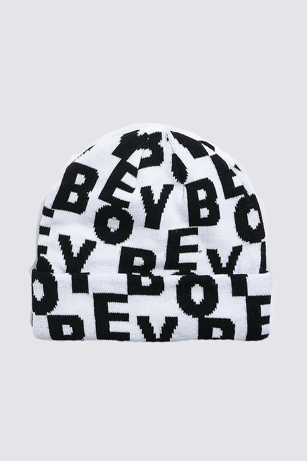 Stacked Beanie  | White Multi - Main Image Number 1 of 1