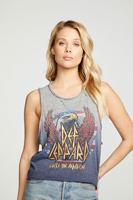 Def Leppard Rocks Americas Tank | Navy Ombre - Main Image Number 1 of 3
