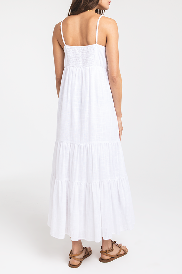 Sanur Solid Dress | White - West of Camden