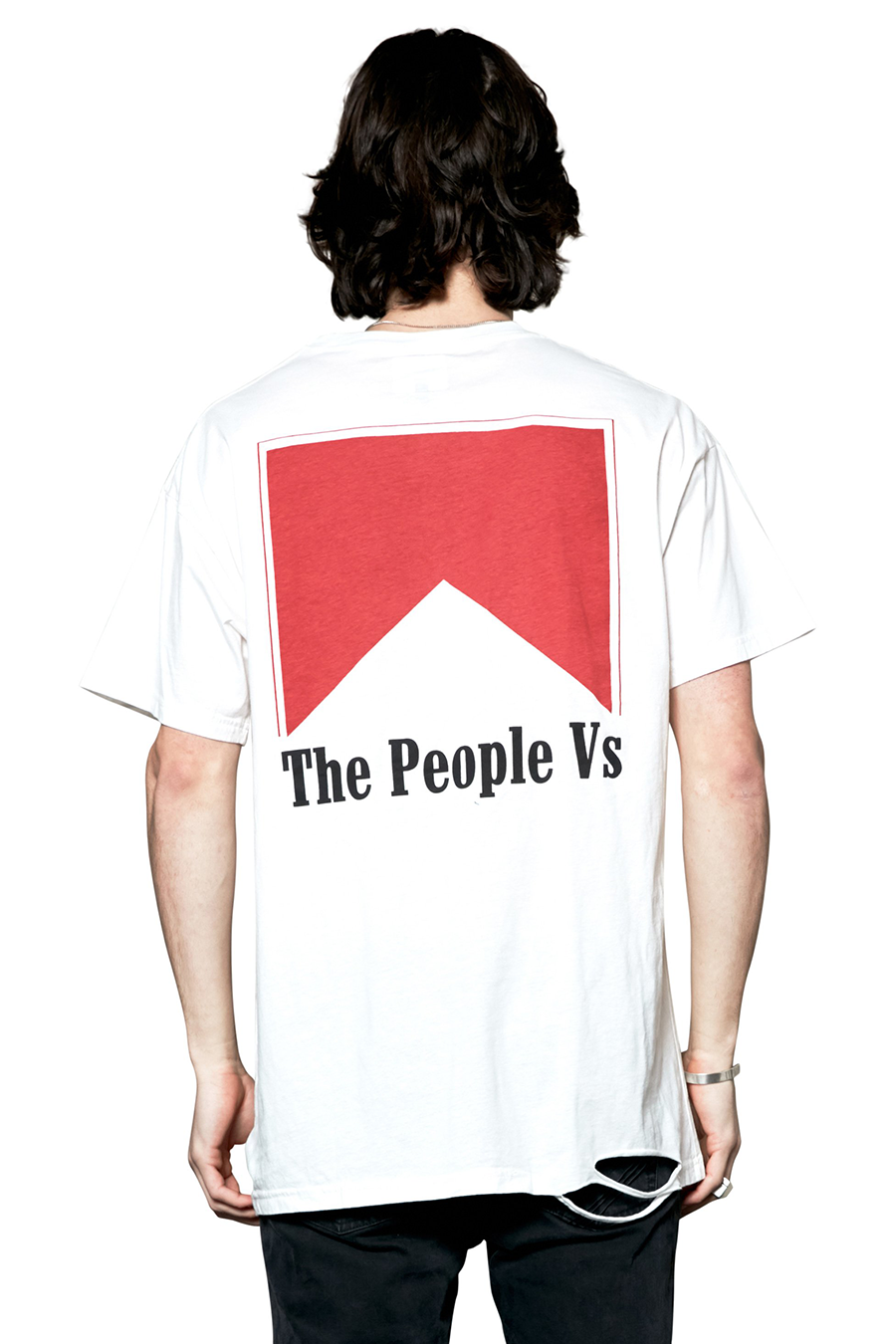 Smokers Vintage Tee | White/Red - West of Camden - Main Image Number 2 of 2