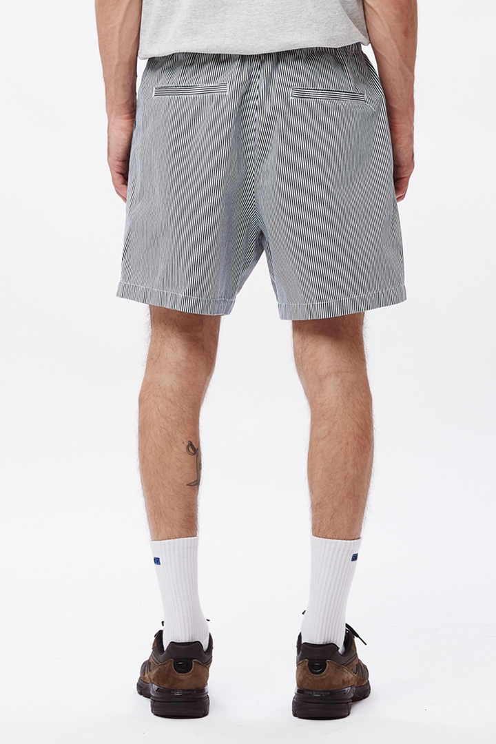 Easy Relaxed Twill Short | Navy Multi - Thumbnail Image Number 3 of 3
