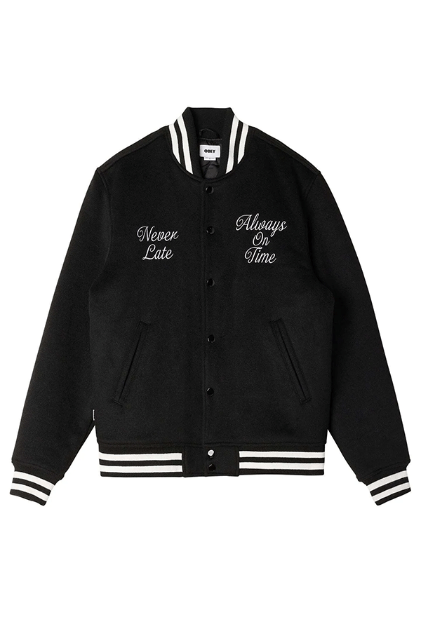 Time Varsity Jacket | Black