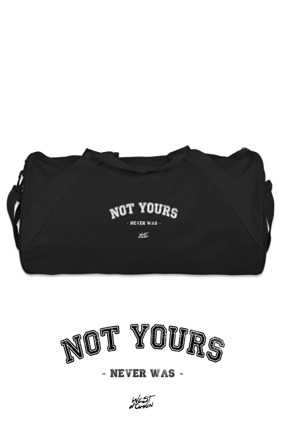 Not Yours Duffel Bag | Black - Main Image Number 1 of 2