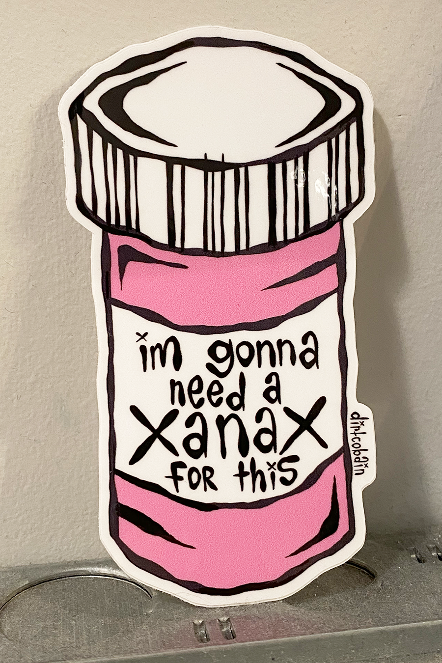 Dirt Cobain Sticker | Xanax - Main Image Number 1 of 1