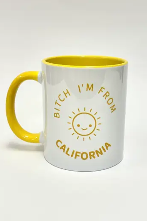 Bitch I’m From California Happy Face Mug - Main Image Number 1 of 1