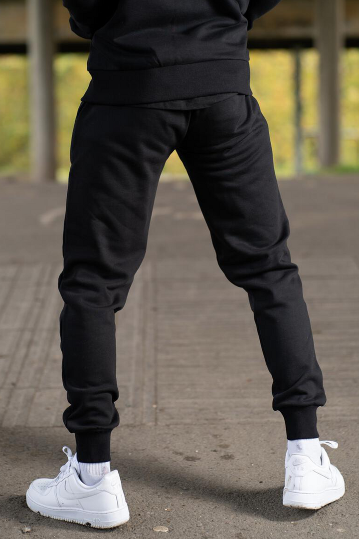 Bethnal Tracksuit Bottoms | Black - Thumbnail Image Number 2 of 3
