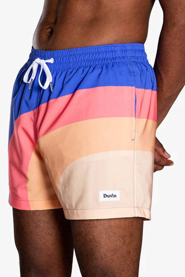 Side Horizon Swim Short | Blue - Visual Media Number 1 of 2