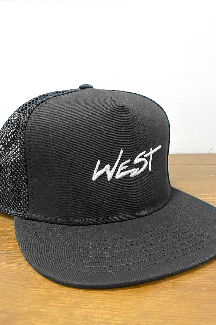 West Script Hat | Black - Thumbnail Image Number 2 of 2

