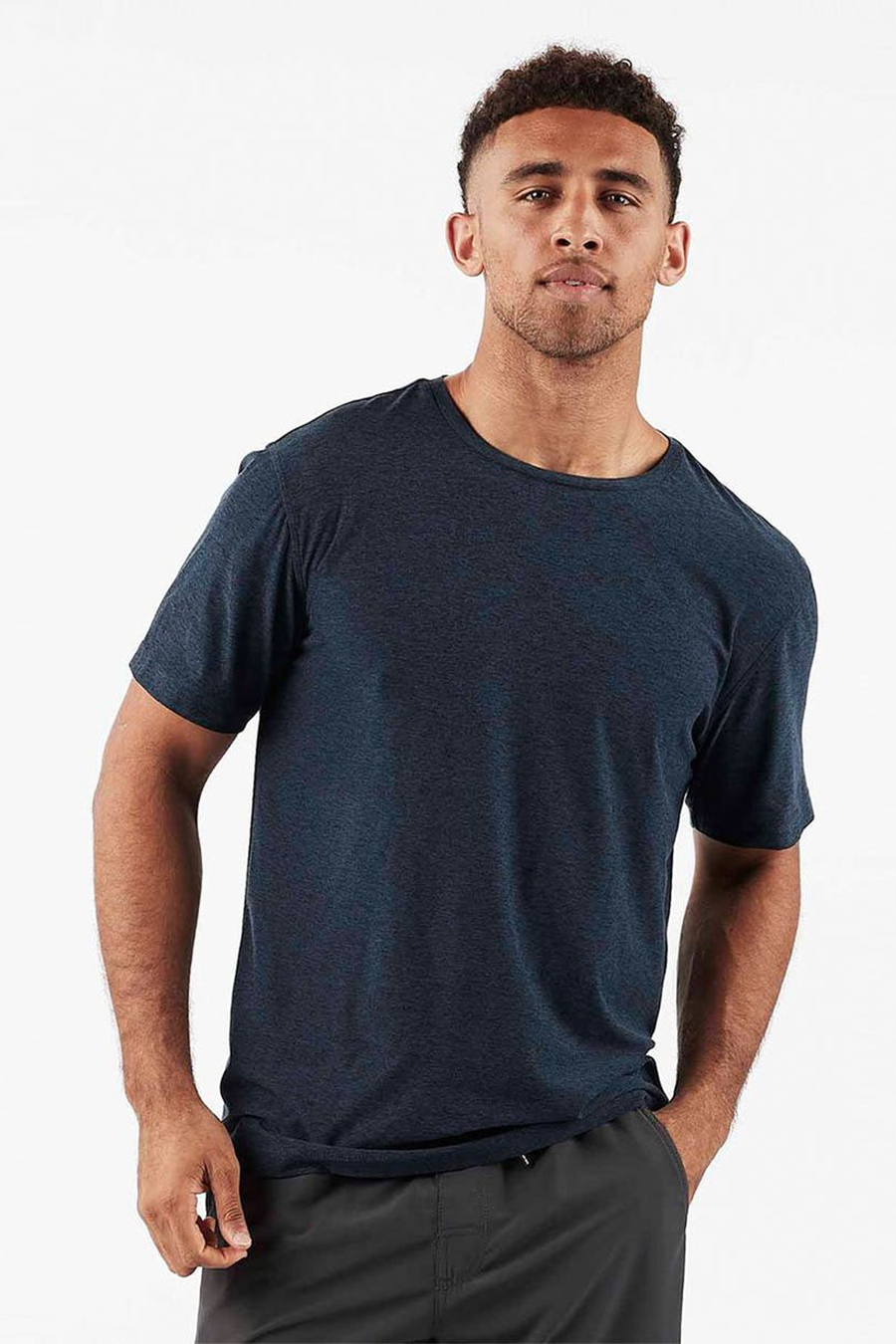 Strato Tech Tee | Navy Heather - Main Image Number 1 of 1