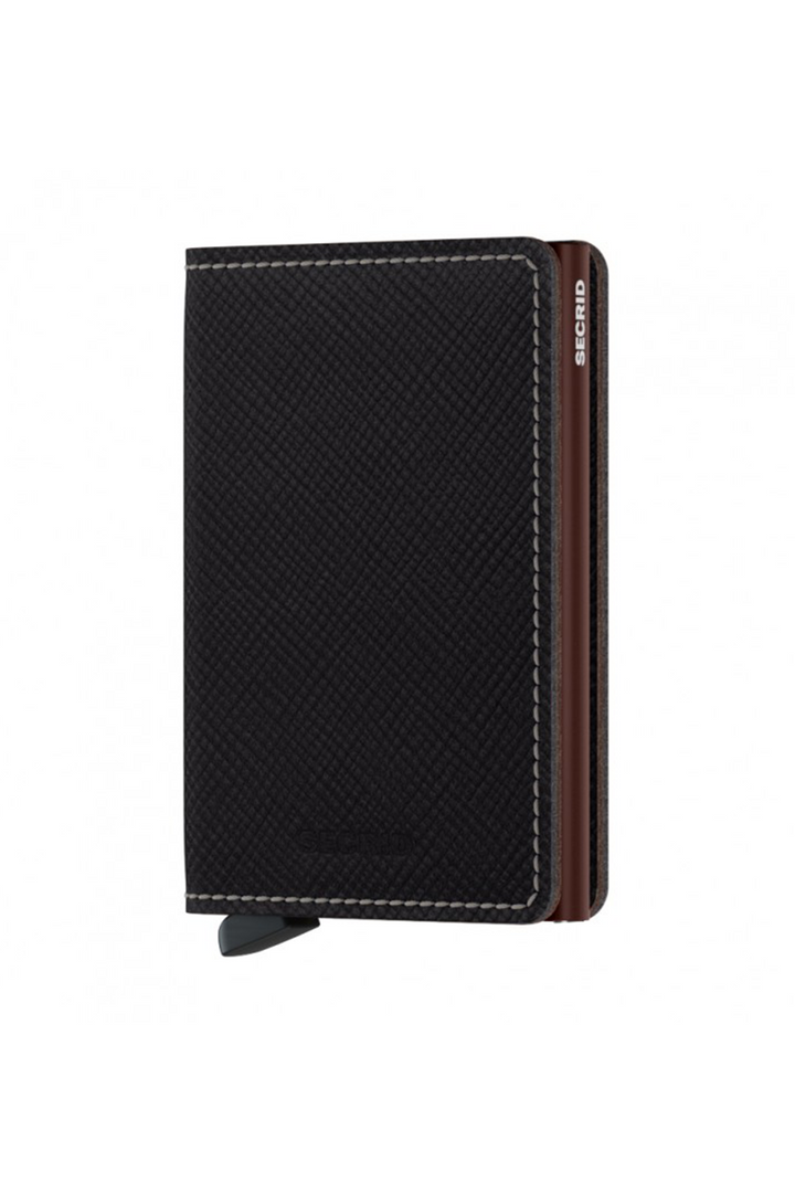 Slimwallet Saffiano | Brown - Thumbnail Image Number 1 of 2
