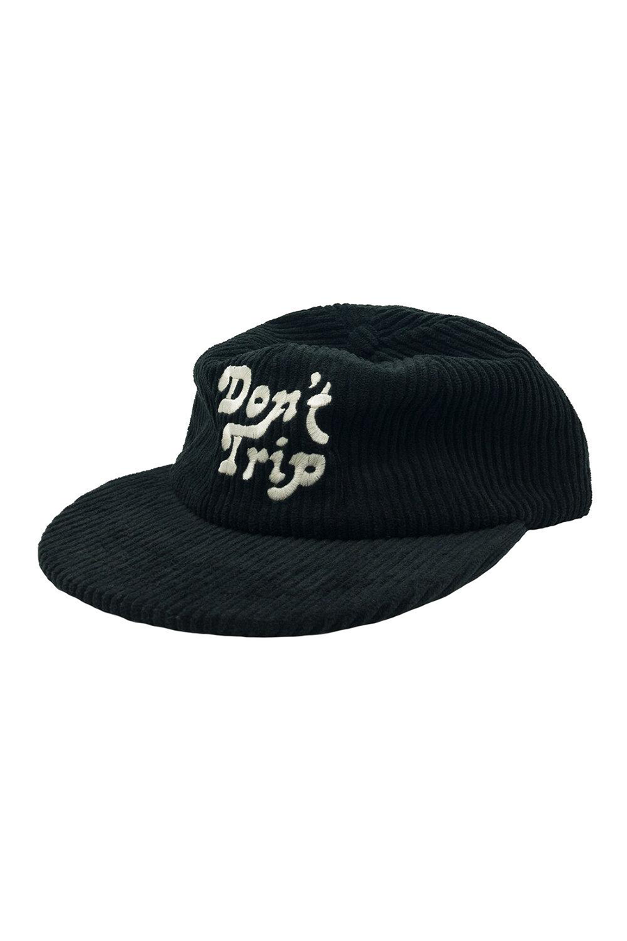 Don't Trip Fat Corduroy Hat | Black - Main Image Number 1 of 2
