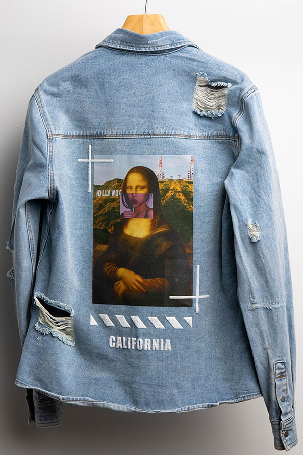 Mona Lisa Cali Jacket | Blue - Main Image Number 1 of 2