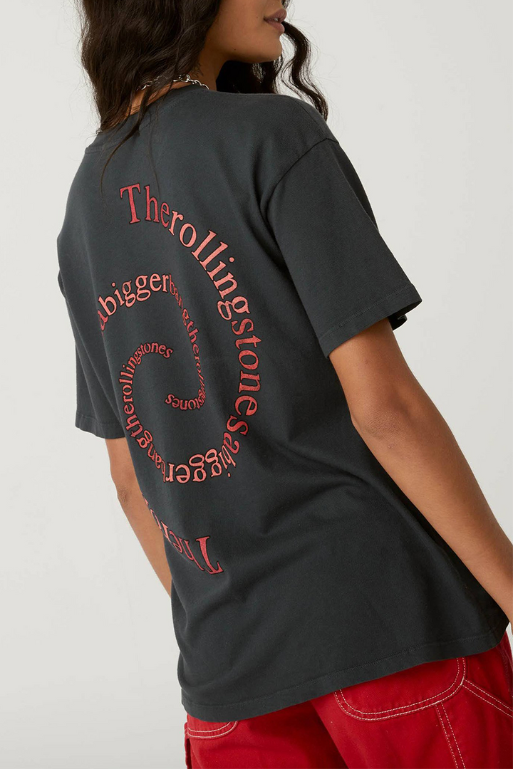 Rolling Stones Spiral Tongue Tee | Vintage Black - Thumbnail Image Number 2 of 2
