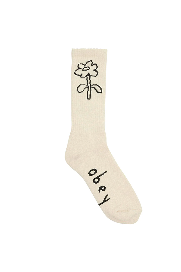 Obey Spring Flower Socks | Unbleached