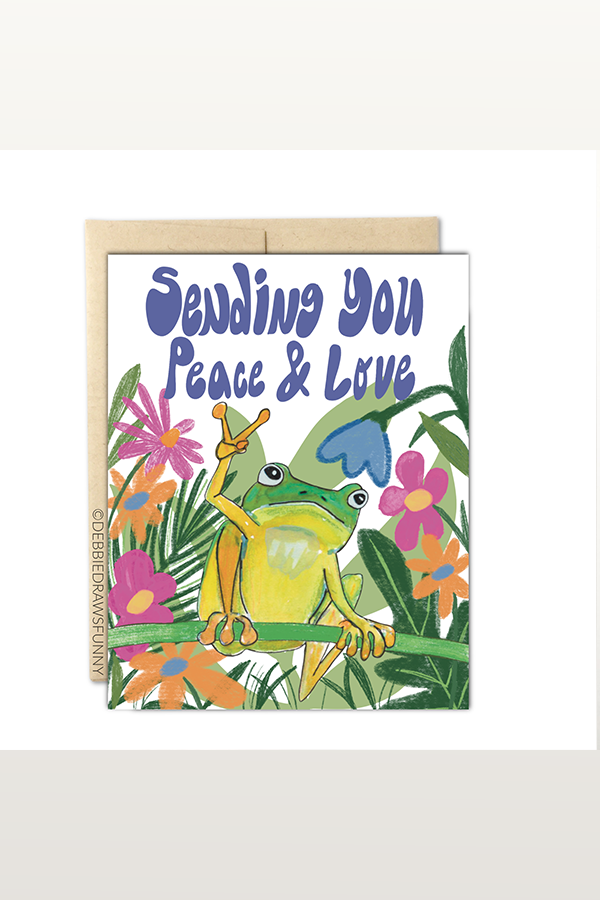 Sending You Peace And Love Card - Main Image Number 1 of 1