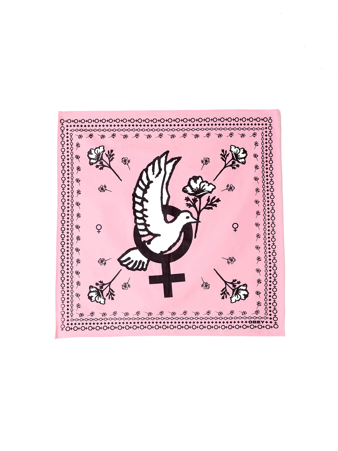 Peace Dove Bandana / Light Pink - West of Camden - Main Image Number 1 of 1