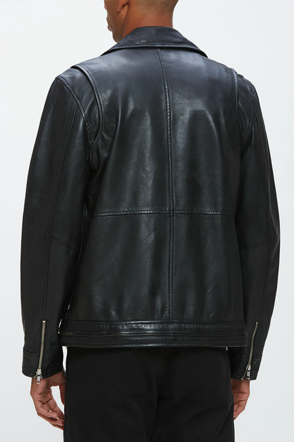 Bastards Leather Jacket | Black - Main Image Number 4 of 4