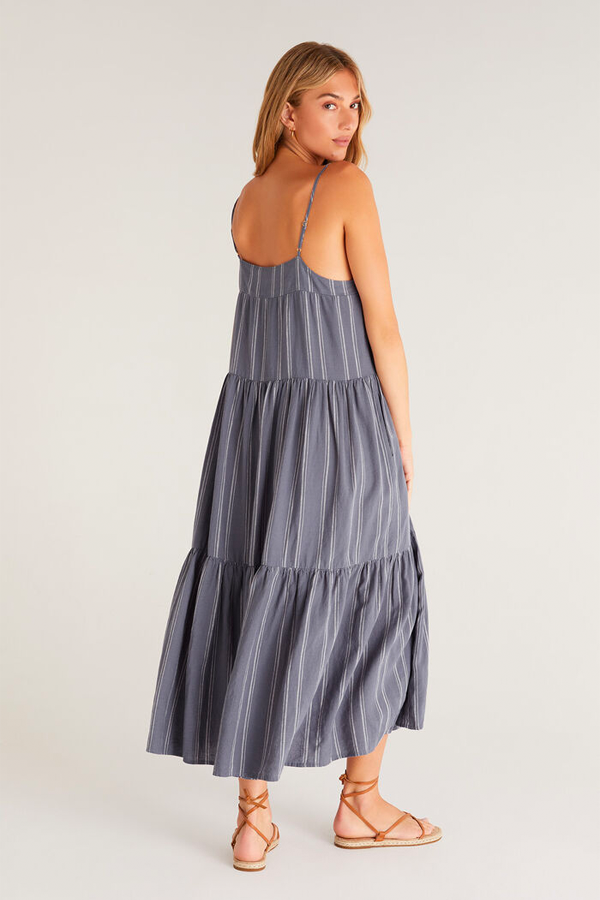 Waverly Stripe Maxi Dress | Worn Indigo - Main Image Number 2 of 3