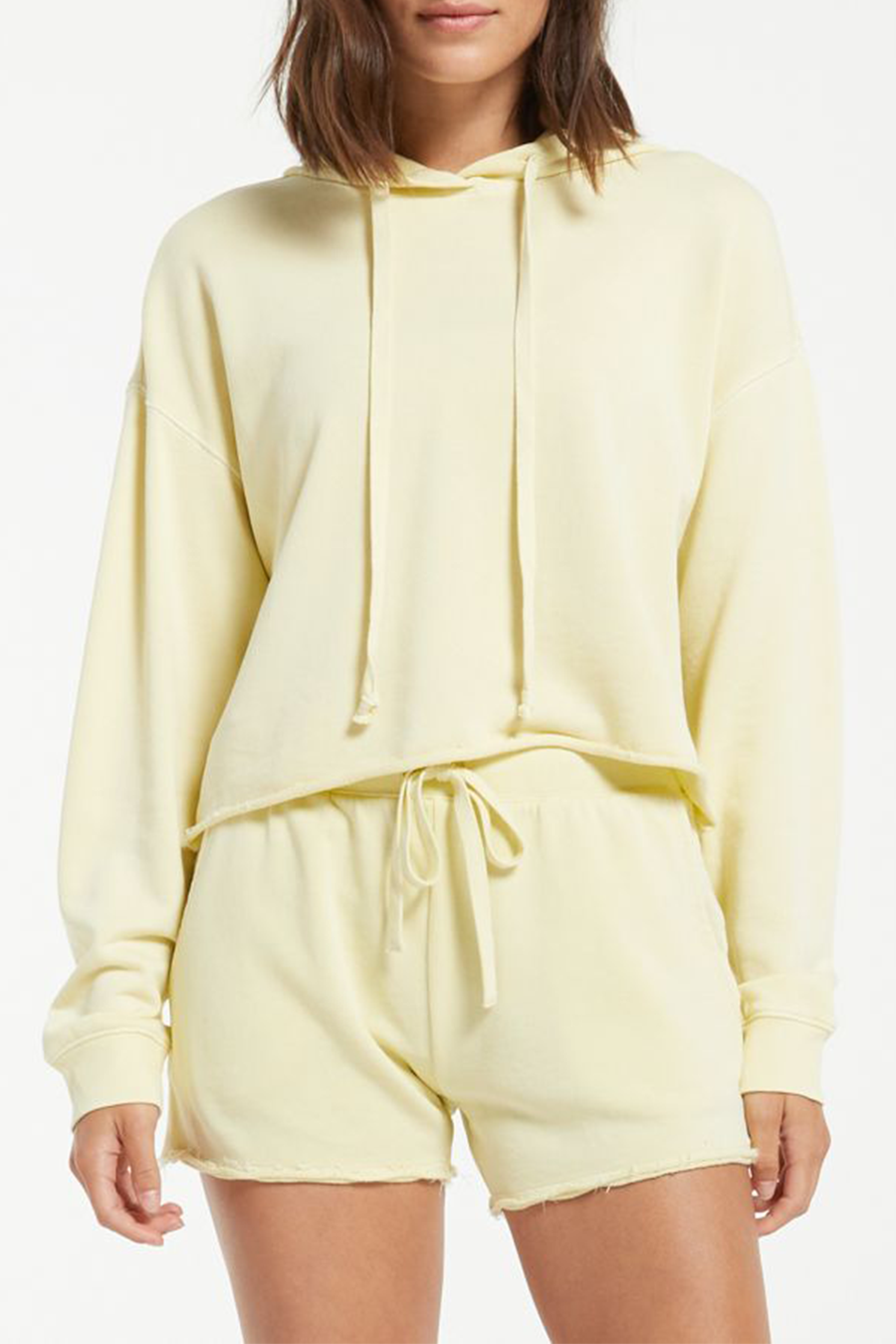 Gia Washed Hoodie | Key Lime - Main Image Number 1 of 3