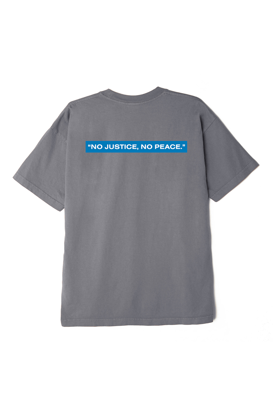 No Justice No Peace Tee | Frost Grey - Main Image Number 1 of 2