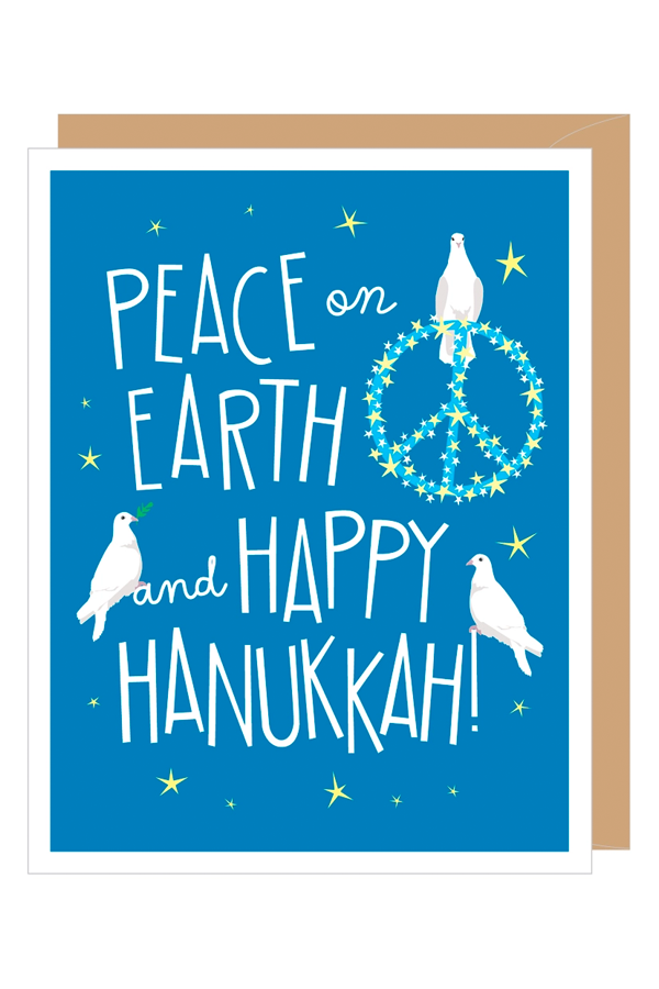 Peace On Earth Hanukkah Card - Main Image Number 1 of 1