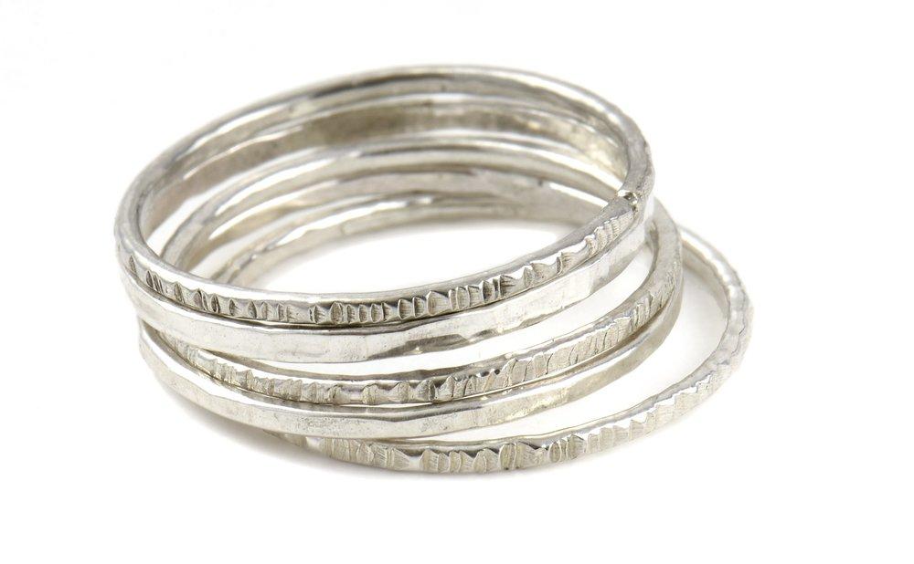 Sterling Silver Paige Modern Stacker - West of Camden - Main Image Number 1 of 1