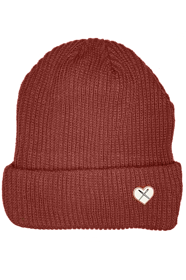 Pen and Brush Beanie | Red - Thumbnail Image Number 1 of 2
