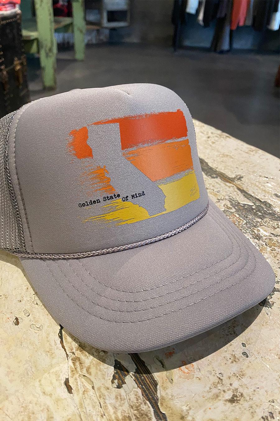 Youth Golden State Foam Trucker | Grey - Main Image Number 1 of 1