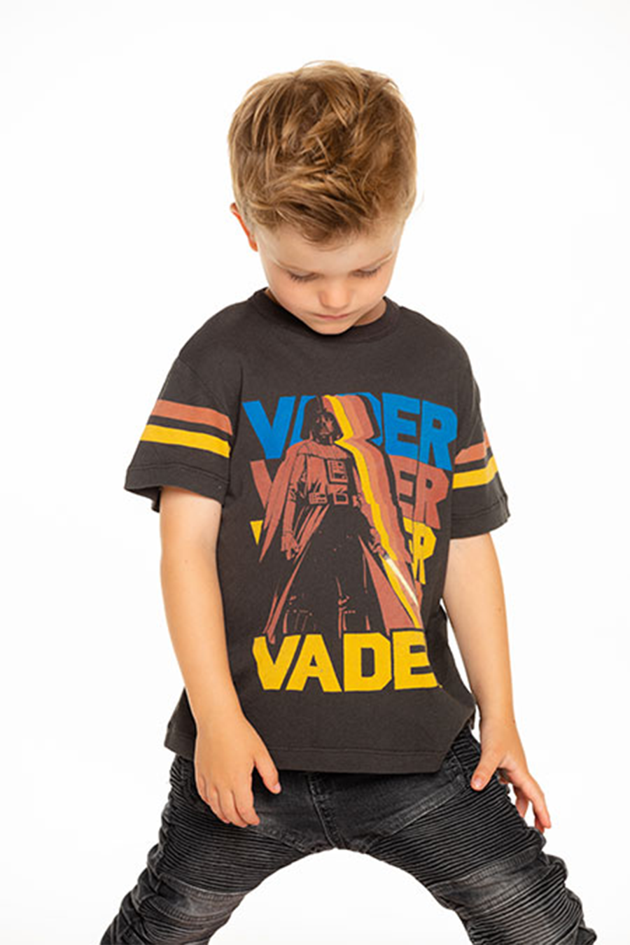 Kids Star Wars Vader Tee | V. Black - West of Camden - Main Image Number 1 of 1