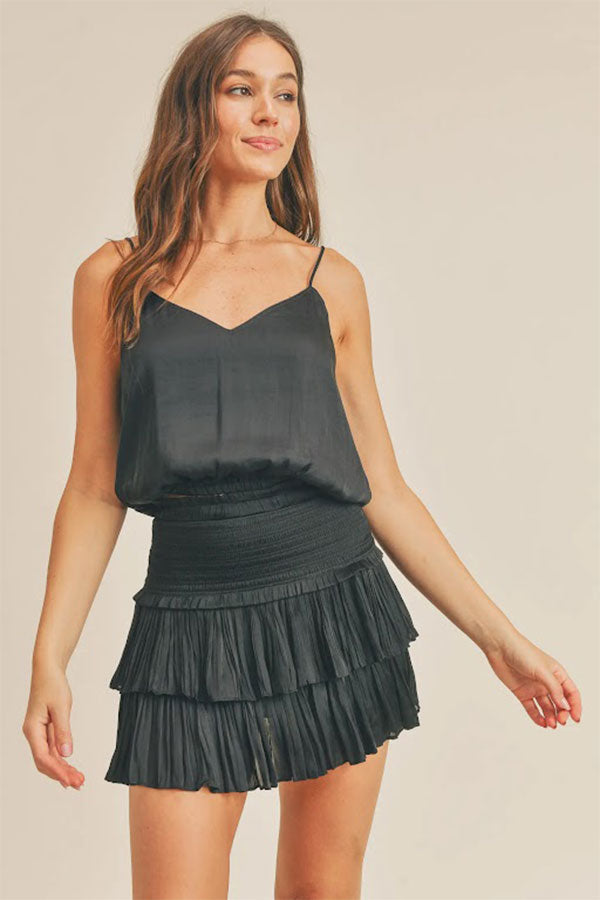 Silky Amore Top | Black - Main Image Number 1 of 1