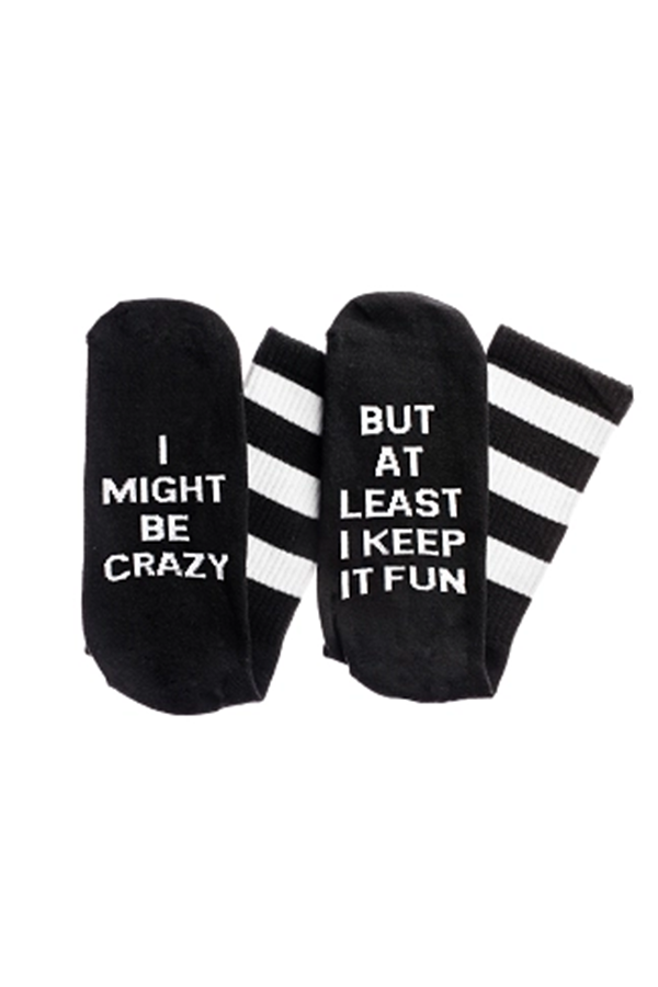 I Might Be Crazy Socks - Main Image Number 1 of 1
