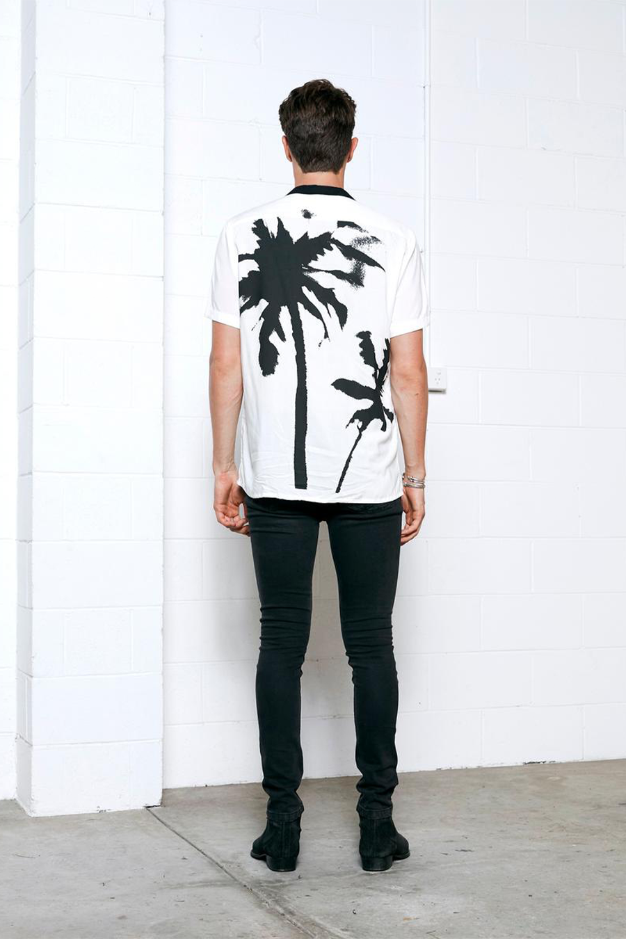 Mason Palmetto Shirt | White - Main Image Number 2 of 2