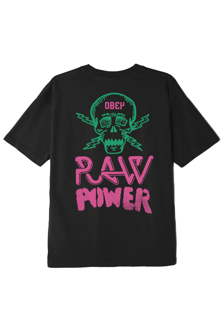 Raw Power Neon Tee | Black - Thumbnail Image Number 1 of 2
