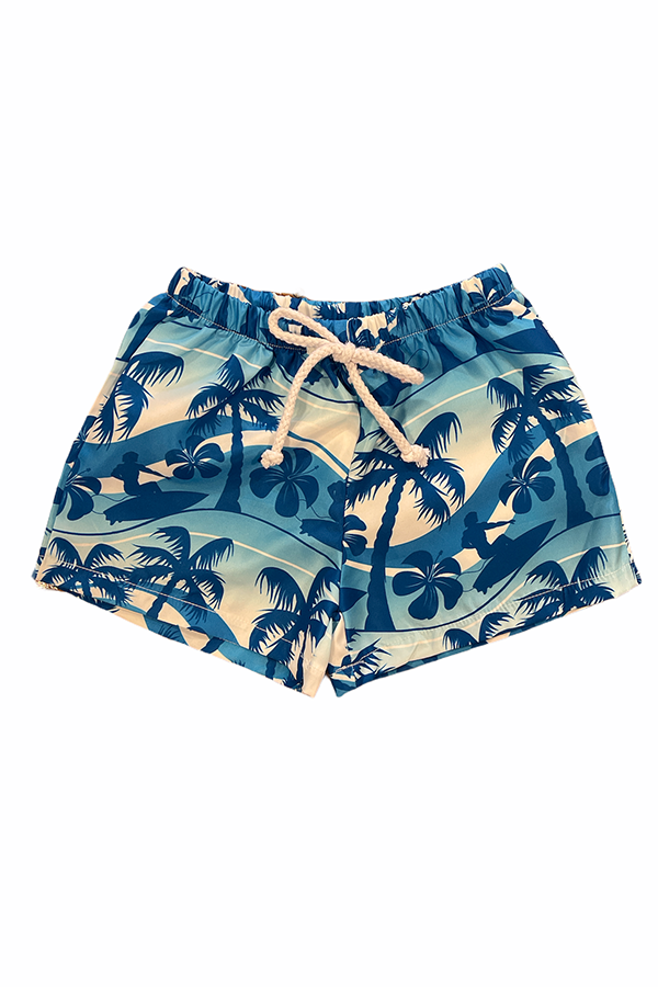 Luau Swim Shorts | Blue / White - Main Image Number 1 of 1