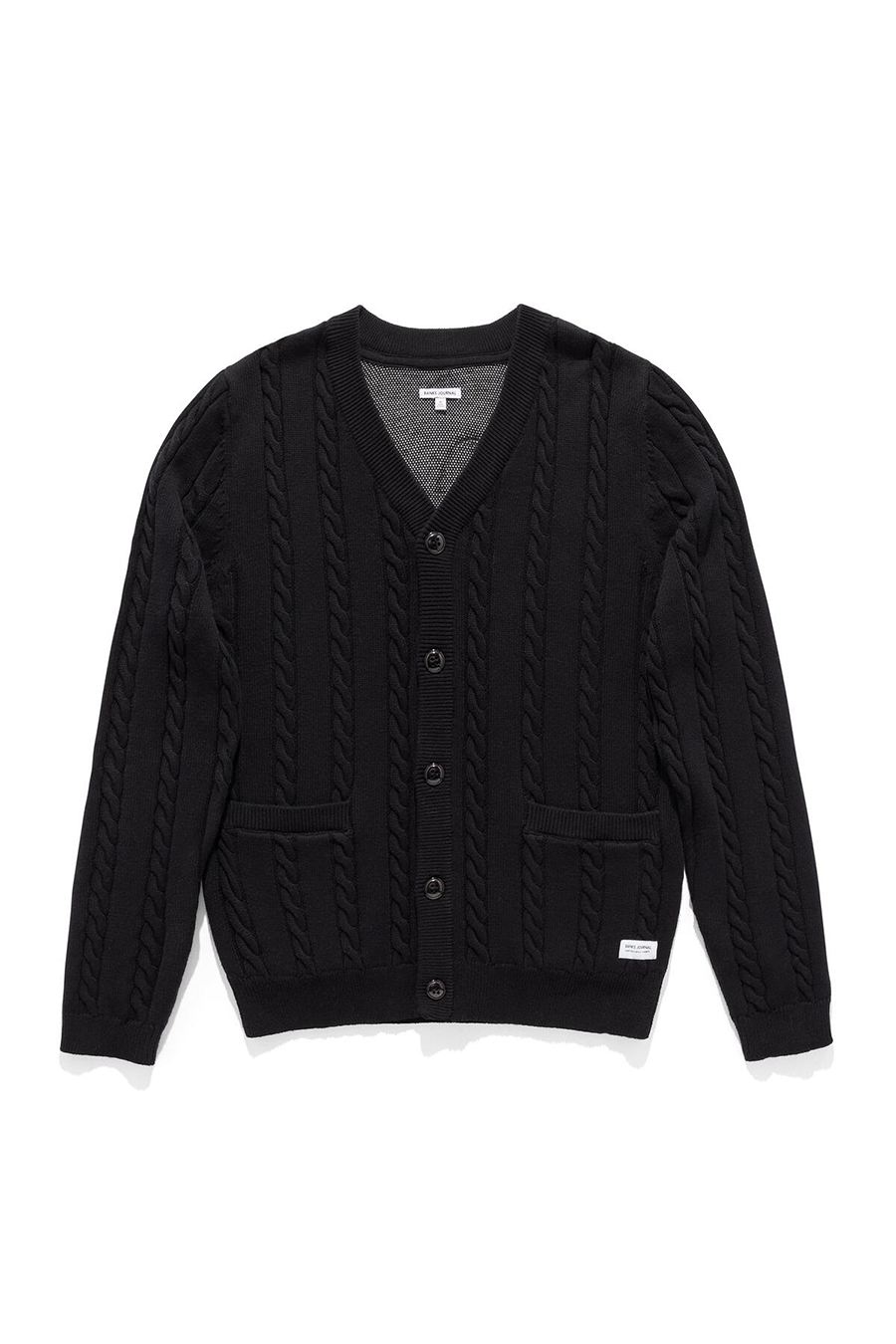 Off The Grid Knit Cardigan | Black - Main Image Number 3 of 4