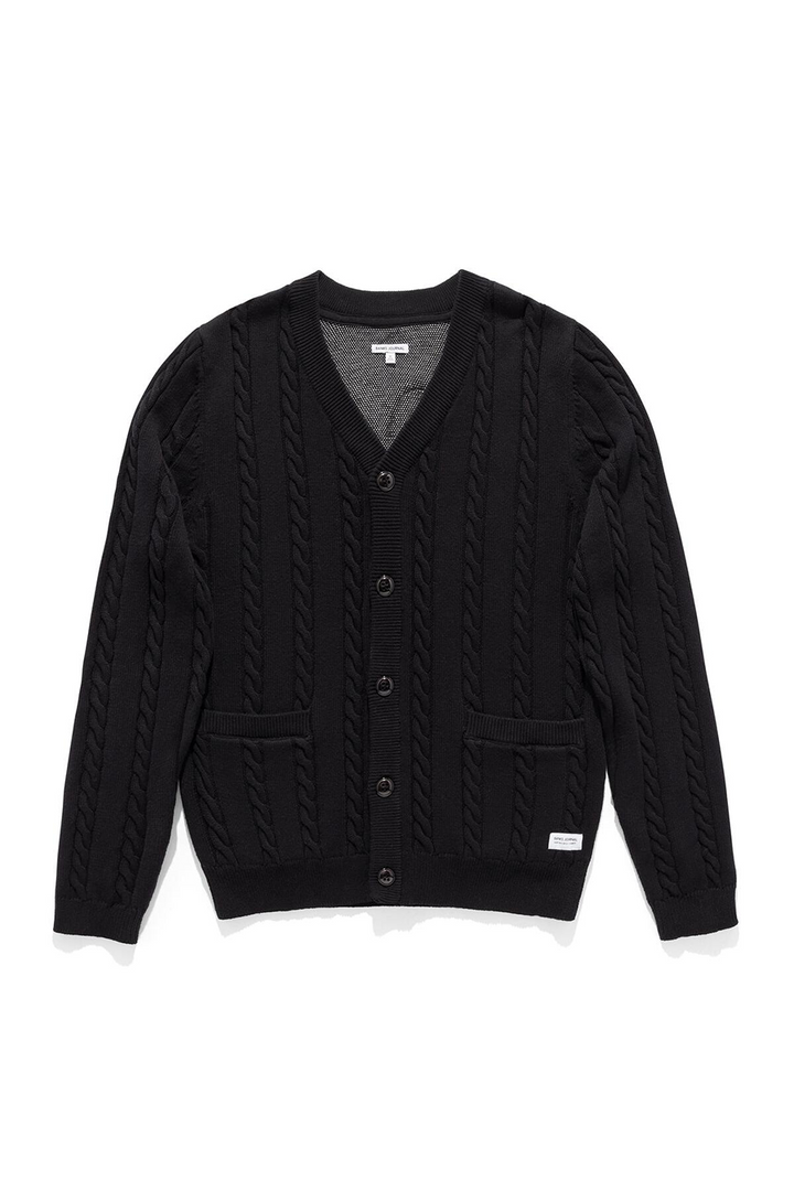 Off The Grid Knit Cardigan | Black - Thumbnail Image Number 3 of 4
