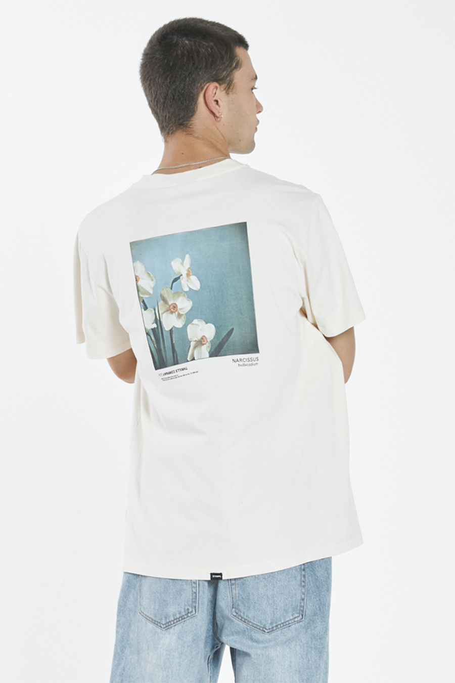 Narcissus Merch Tee | Heritage White - Visual Media Number 1 of 2