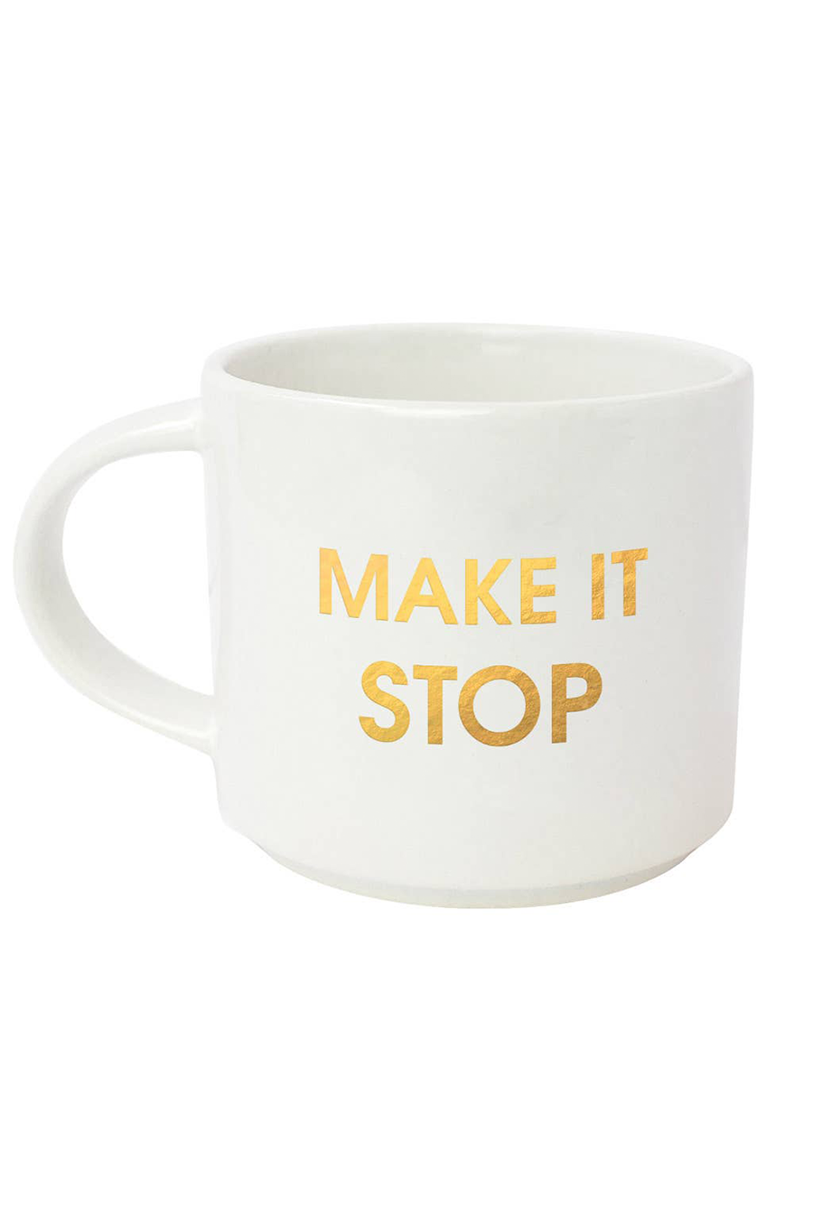 Make It Stop Mug | White Gold - Main Image Number 1 of 1