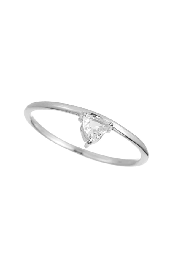 Denver Trillion Gemstone Ring | Silver - Main Image Number 1 of 2