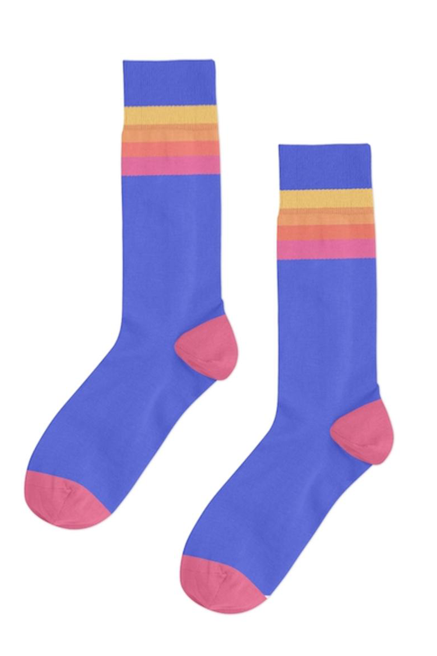 Disco Stripe Sock | Blue - Main Image Number 1 of 1