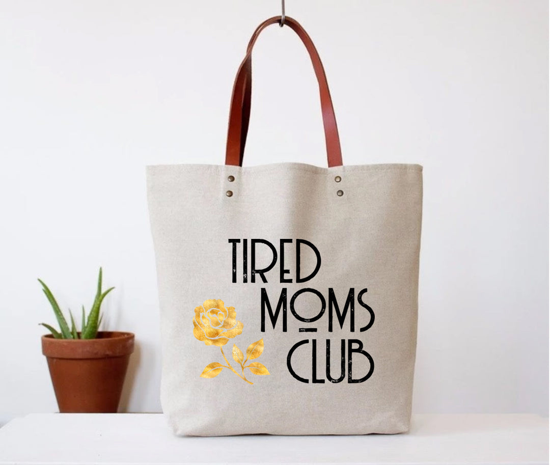 Tired Moms Club Tote Bag - Main Image Number 1 of 1