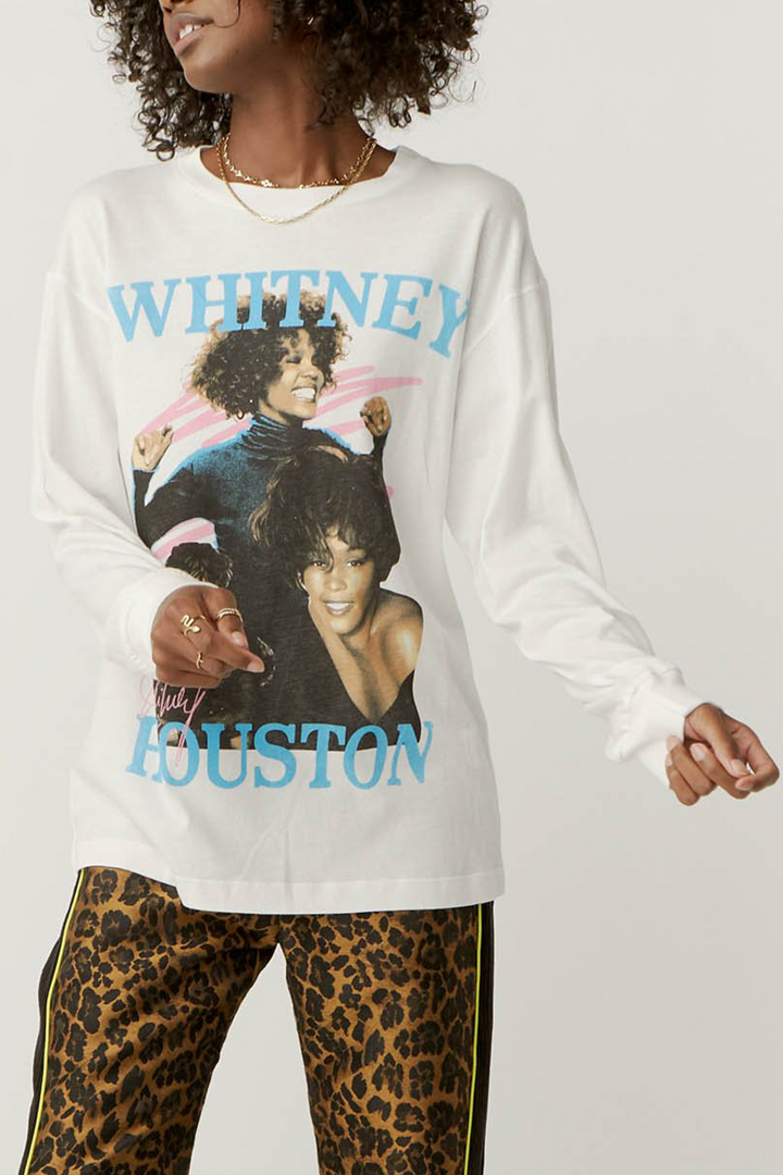 Whitney Houston Dance Tee | Vintage White - Thumbnail Image Number 1 of 2
