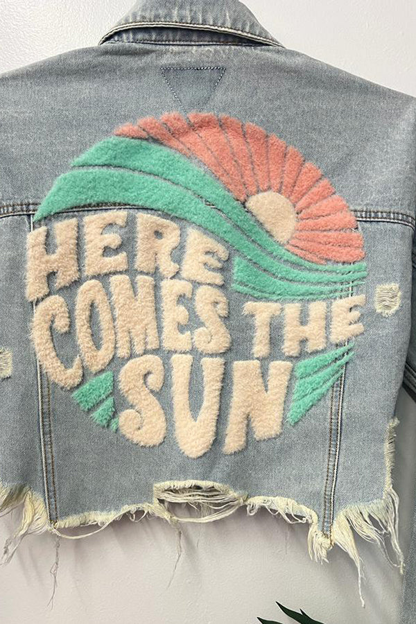 Here Comes the Sun Jacket | Light Denim - Main Image Number 3 of 3