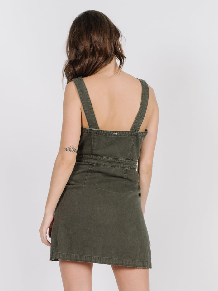 Catherine Dress | Army Green - Main Image Number 3 of 3