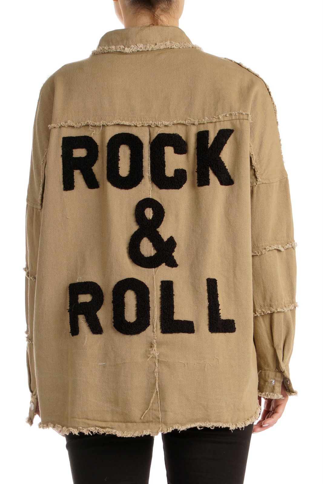 Distressed Rock & Roll Jacket | Caramel - Main Image Number 1 of 1