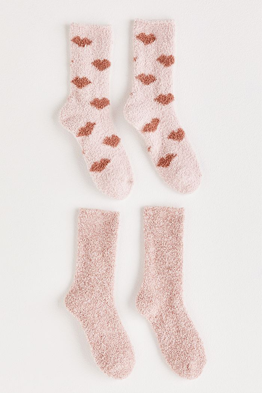 2 Pack Plush Lip Socks | Pink Sky - Main Image Number 1 of 1