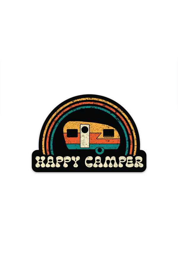 Happy Camper Sticker - Main Image Number 1 of 1